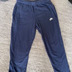 Nike Navy Blue Sweatpants - Large